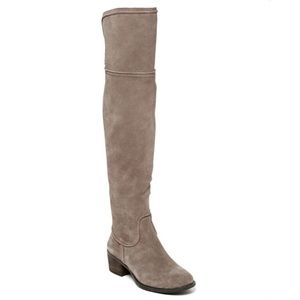 Vince Camuto Over The Knee Baldwin Boots in Mouse Grey